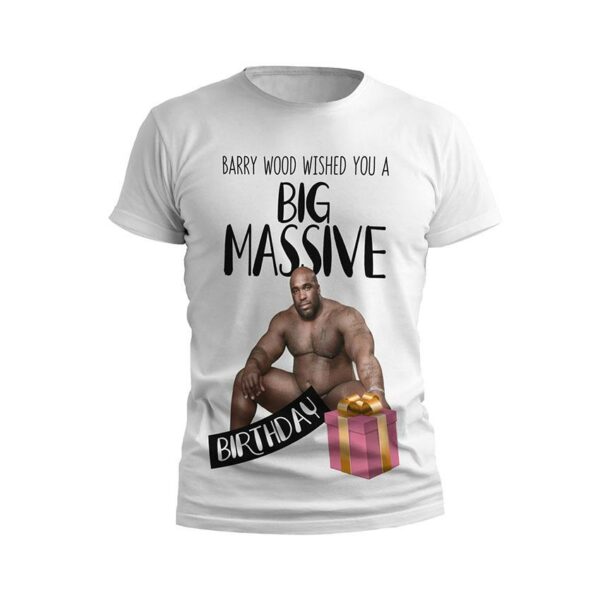 Футболка чоловіча спортивна з принтом «Баррі Вуд. Велике свято. Barry Wood. Big Celebration»