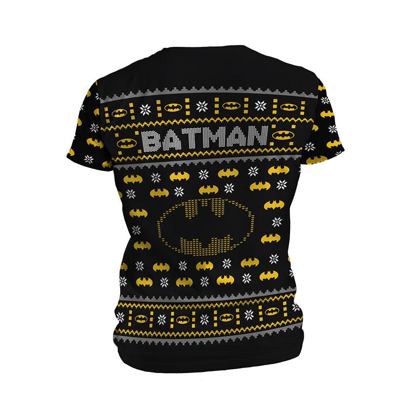 Футболка мужская спортивная с принтом «Бэтмен. Защитник Рождества. Batman. Protector of Christmas»