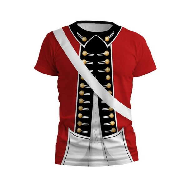 Футболка мужская спортивная с принтом «Британский красный мундир. British Redcoat»