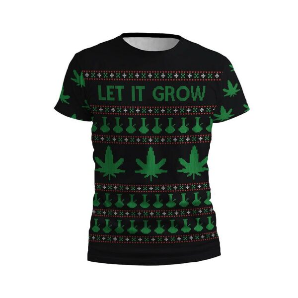 Футболка мужская спортивная с принтом «Каннабис. Праздничное веселье. Cannabis. Holiday Cheer»