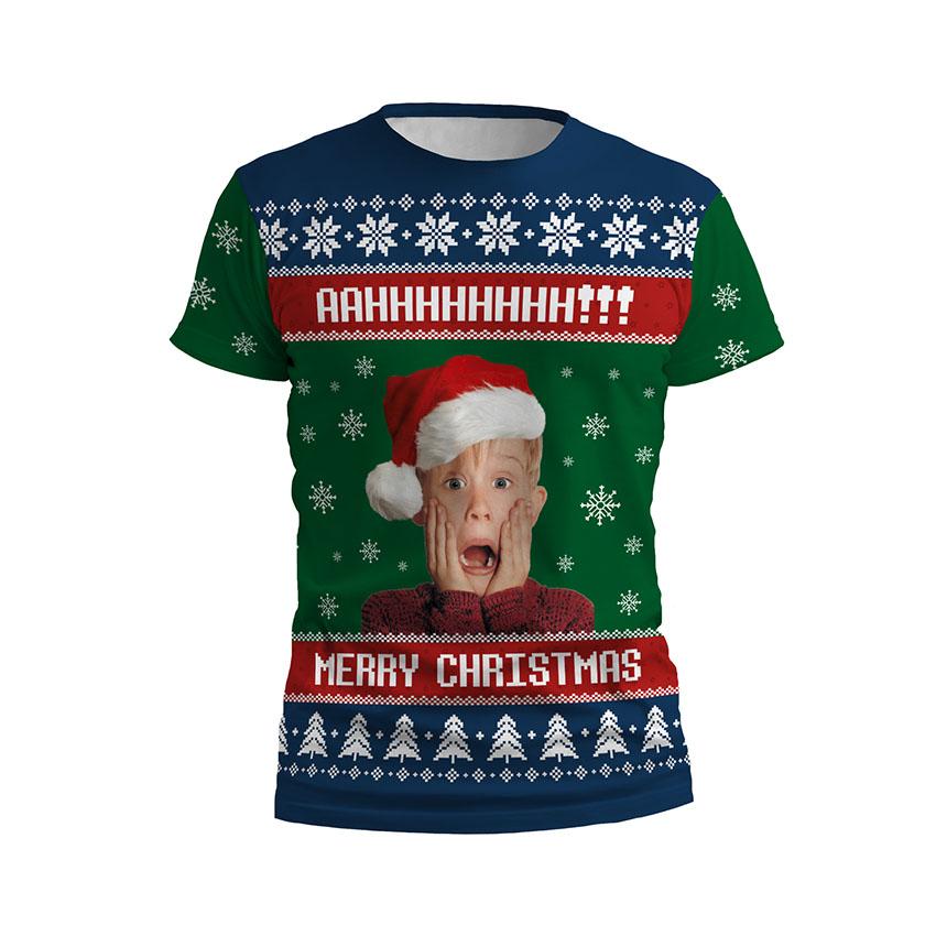 Футболка чоловіча спортивна з принтом «Кевін Маккалістер. Сам Удома. Несподіване Свято. Kevin McCallister. Home Alone. Unexpected Holiday»