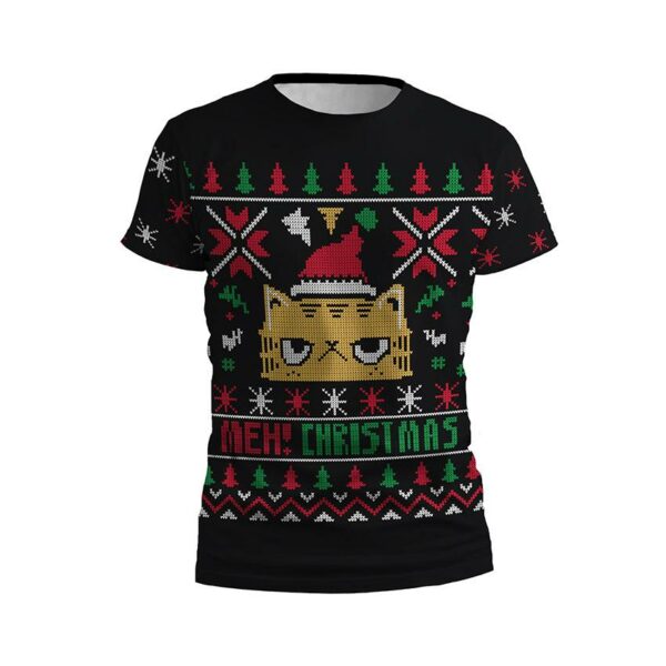 Футболка мужская спортивная с принтом «Сердитый кот на празднике. Grumpy Cat at the Celebration»