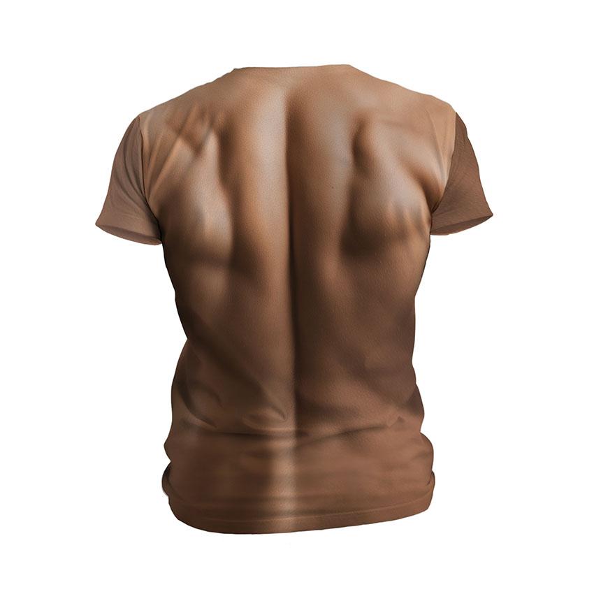 Футболка мужская спортивная с принтом «Мускулистое тело. Мода Готье. Muscular body. Fashion by Gaultier»