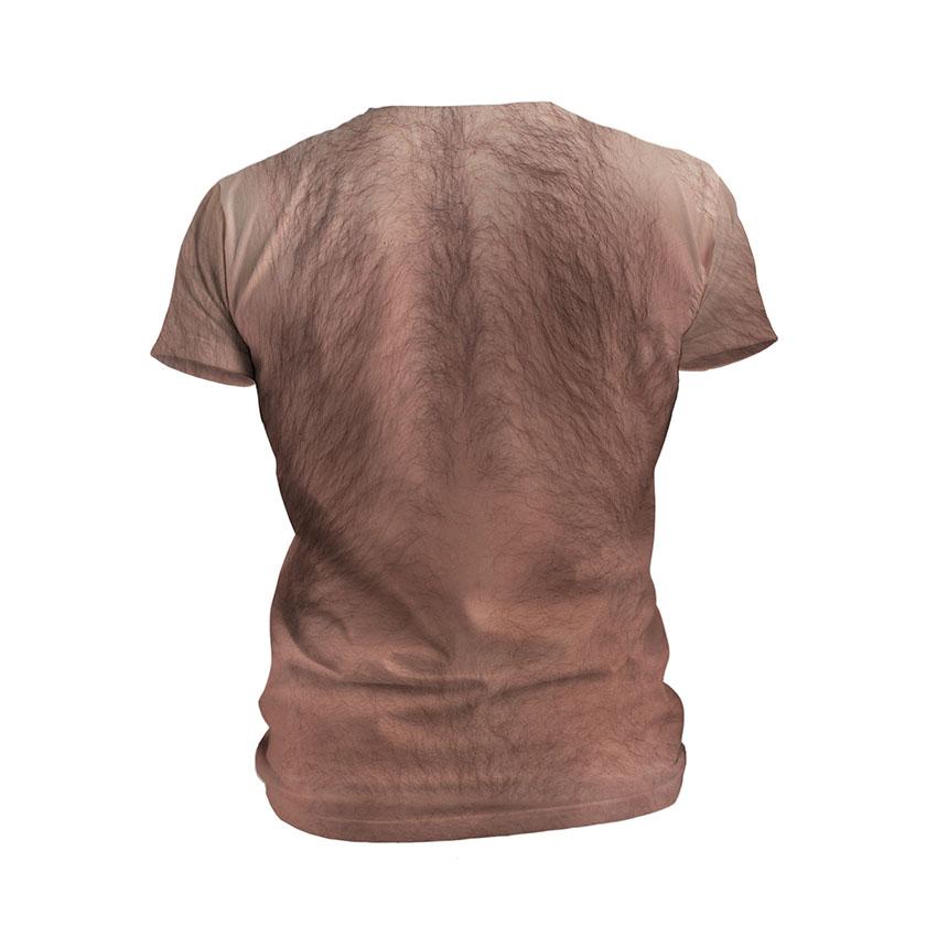 Футболка мужская спортивная с принтом «Волосатое тело. Коллекция Готье. Hairy body. Gaultier Collection»