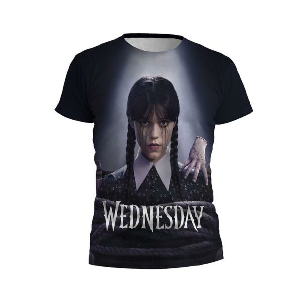 Футболка мужская спортивная с принтом «Уэнсдей. Мрачная красота. Wednesday. Gloomy Beauty»