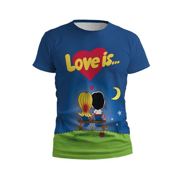 Футболка детская спортивная с принтом «Любовь это... Love Is...»