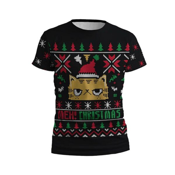 Футболка дитяча спортивна з принтом «Невдоволений кіт на святі. Grumpy Cat at the Celebration»