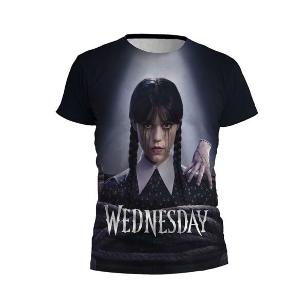 Футболка дитяча спортивна з принтом «Венздей. Похмура краса. Wednesday. Gloomy Beauty»