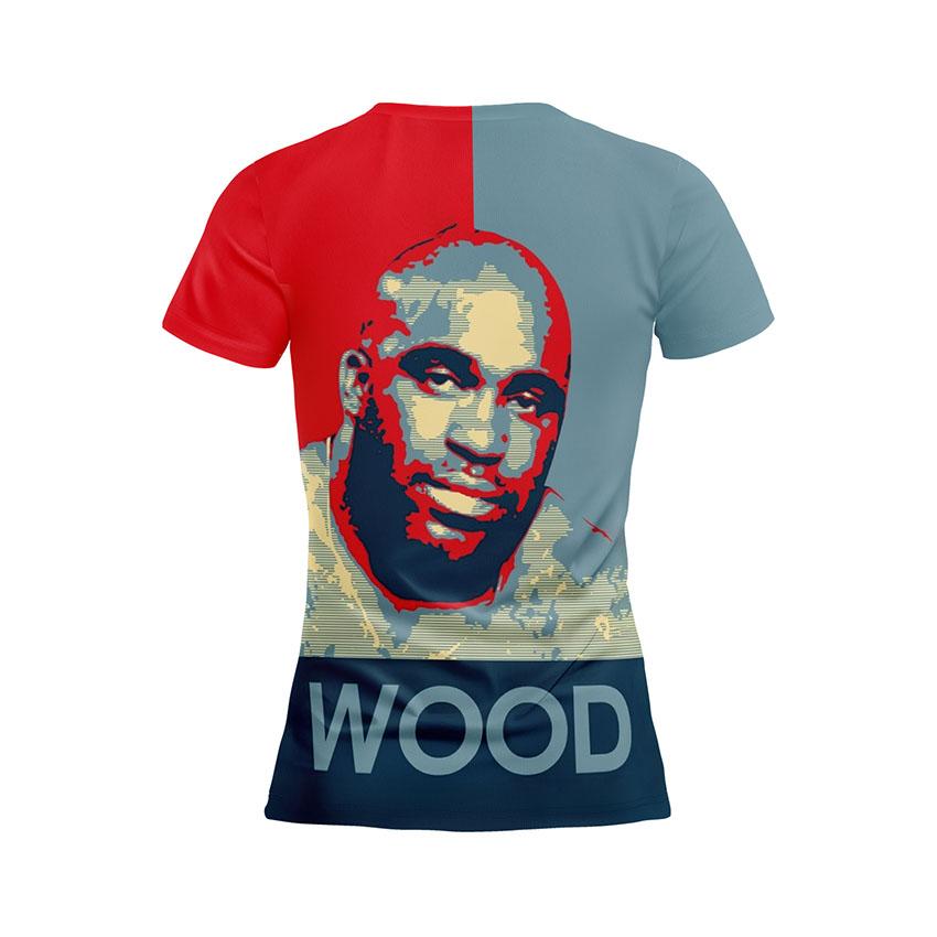 Футболка жіноча спортивна з принтом «Баррі Вуд. Мемна легенда. Barry Wood. Meme Legend»