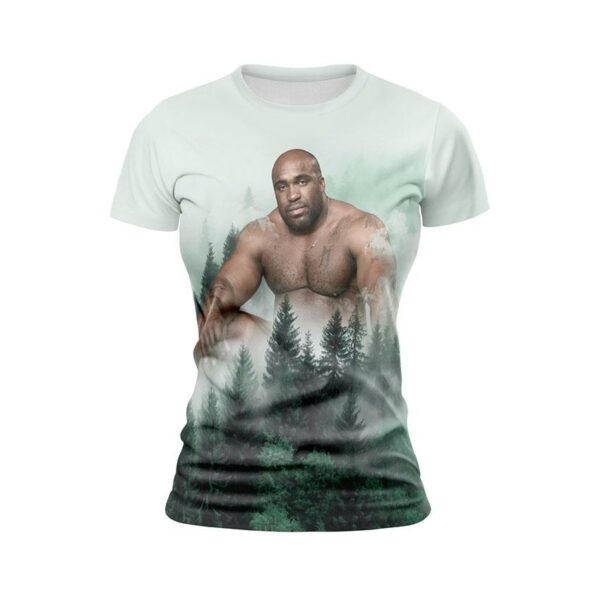 Футболка жіноча спортивна з принтом «Баррі Вуд. Сила природи. Barry Wood. Power of Nature»