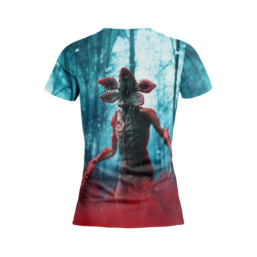 Футболка жіноча спортивна з принтом «Дивні дива. Демогоргон. Stranger Things. Demogorgon»