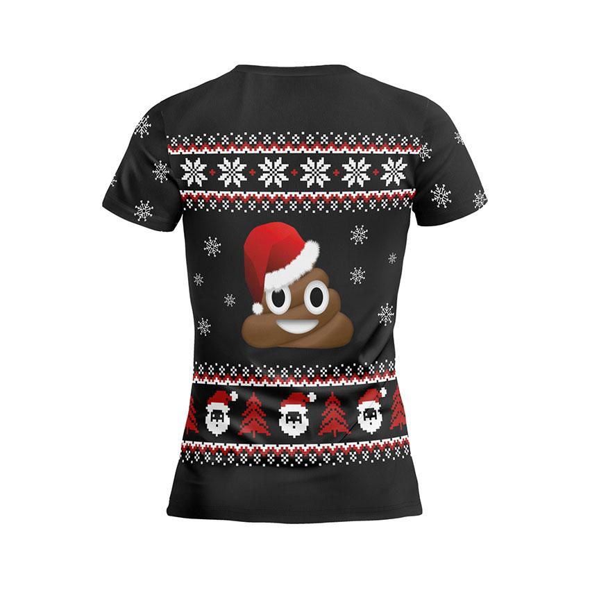 Футболка женская спортивная с принтом «Эмодзи. Праздничный юмор. Emoji. Festive Humor»