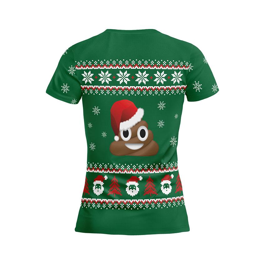 Футболка женская спортивная с принтом «Эмодзи. Праздничный юмор. Emoji. Festive Humor»