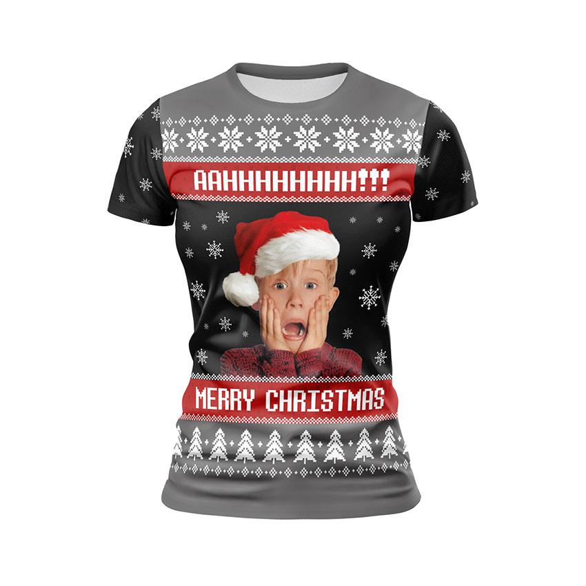 Футболка жіноча спортивна з принтом «Кевін Маккалістер. Сам Удома. Несподіване Свято. Kevin McCallister. Home Alone. Unexpected Holiday»