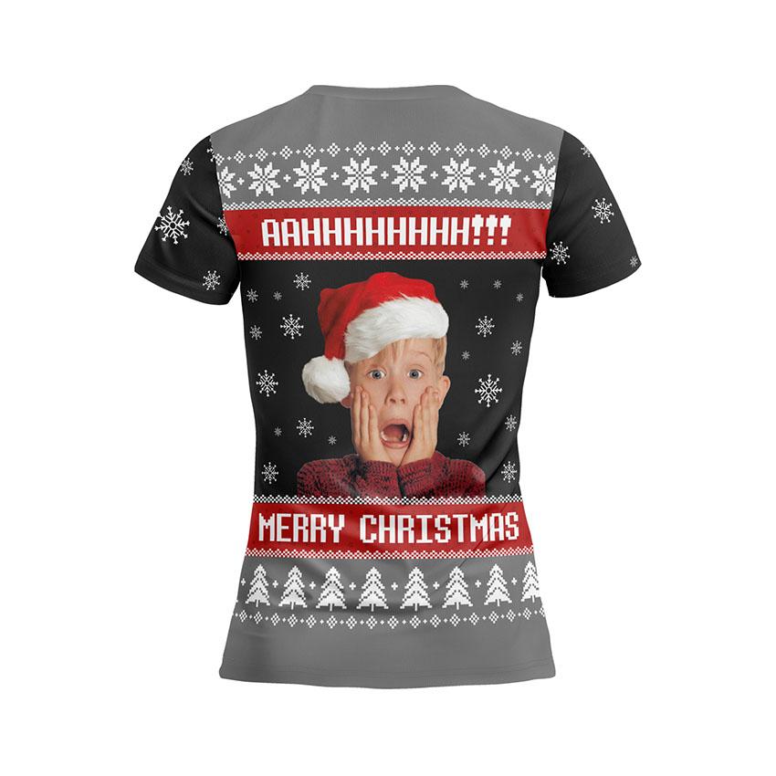 Футболка жіноча спортивна з принтом «Кевін Маккалістер. Сам Удома. Несподіване Свято. Kevin McCallister. Home Alone. Unexpected Holiday»