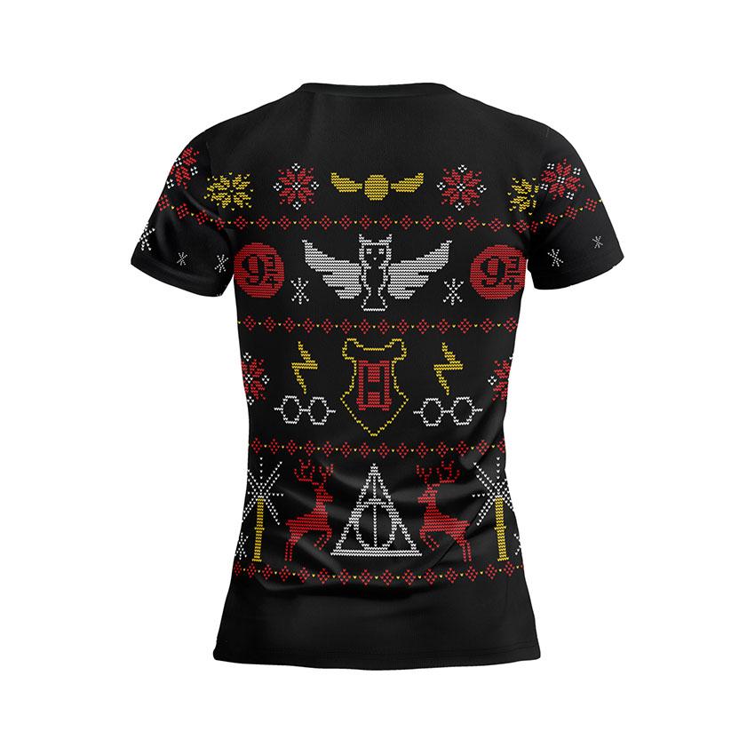 Футболка жіноча спортивна з принтом «Гаррі Поттер. Новорічна казка. Harry Potter. New Year’s Tale»