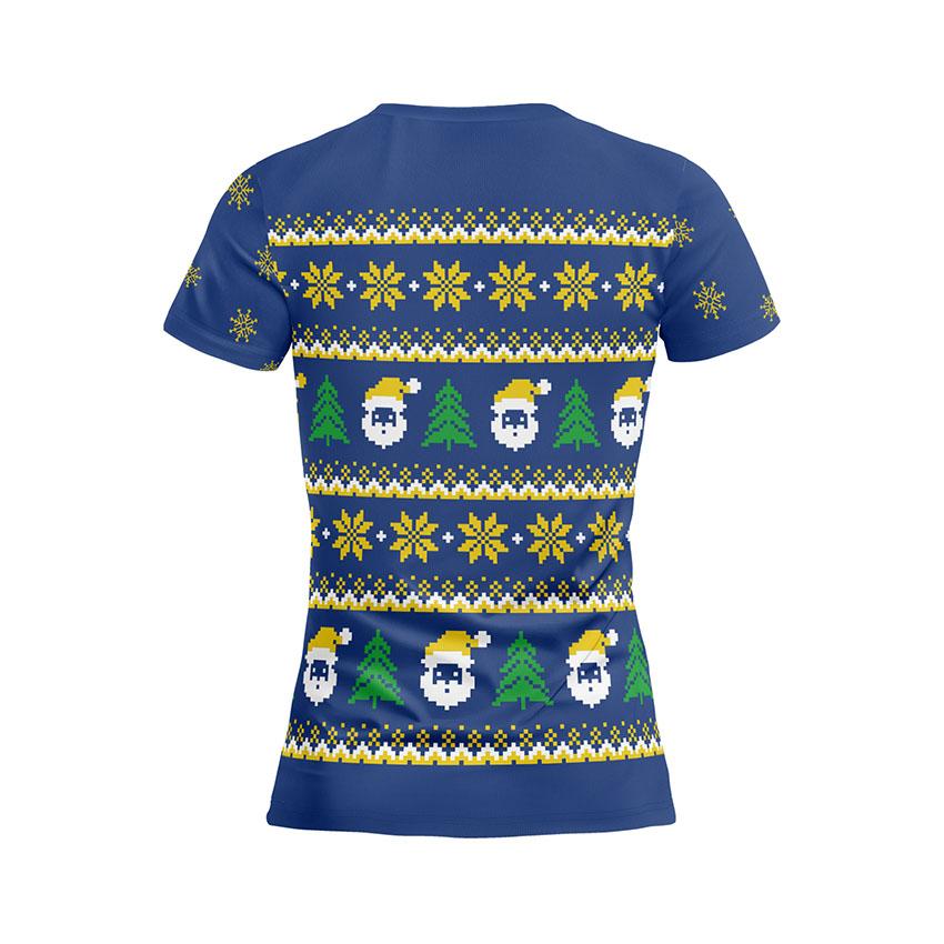 Футболка жіноча спортивна з принтом «Святкове привітання з ім’ям. Festive Greeting»