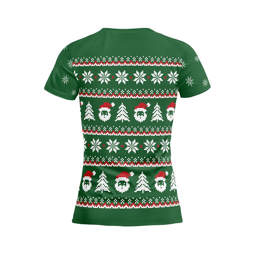 Футболка жіноча спортивна з принтом «Святкове привітання з ім’ям. Festive Greeting»