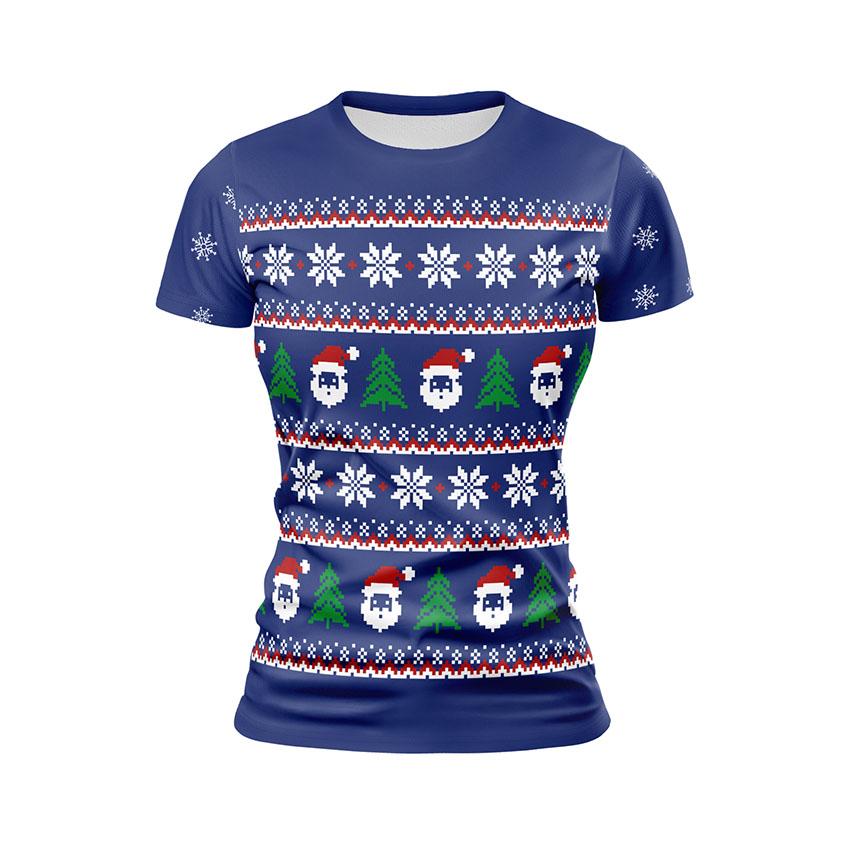 Футболка жіноча спортивна з принтом «Зимова казка. Winter Tale»