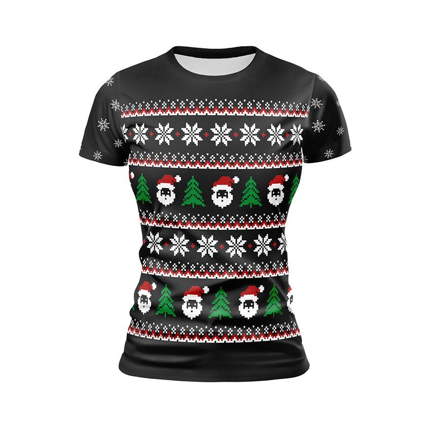 Футболка жіноча спортивна з принтом «Зимова казка. Winter Tale»