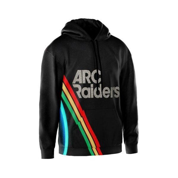 Худи мужское с принтом «ARC Raiders. Неоновая волна. Neon wave»