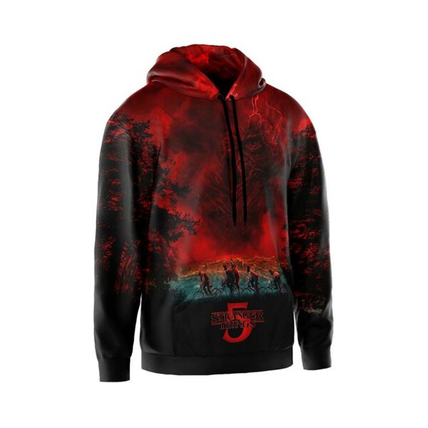 Худі чоловіче з принтом «Дивні дива. Остання пригода. Stranger Things. Last Adventure»