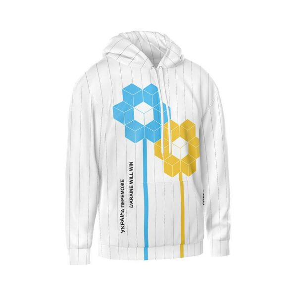 Худі чоловіче з принтом «Квітки Перемоги. Соледар. Flowers of Victory. Soledar»