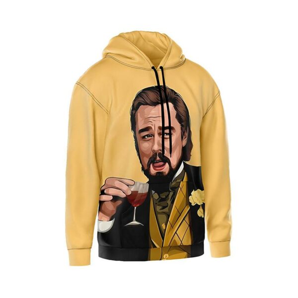 Худі чоловіче з принтом «Леонардо Ді Капріо. Келвін Кенді. Арт. Leonardo DiCaprio. Calvin Candy. Art»