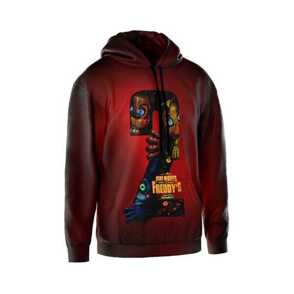 Худи мужское с принтом «Пять ночей у Фредди 2. Аниматроники рядом. Five Nights at Freddy's 2. Animatronics Near»