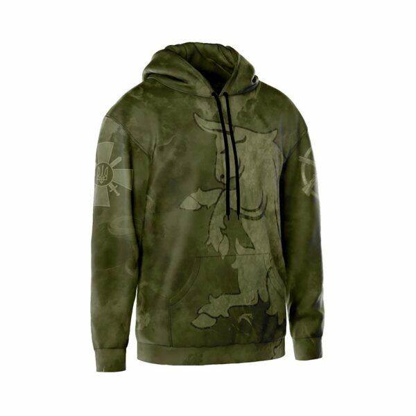 Худі чоловіче з принтом «43-тя окрема механізована бригада. Тактичний стиль. Tactical style»