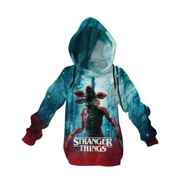 Худи детское с принтом «Очень странные дела. Демогоргон. Stranger Things. Demogorgon»