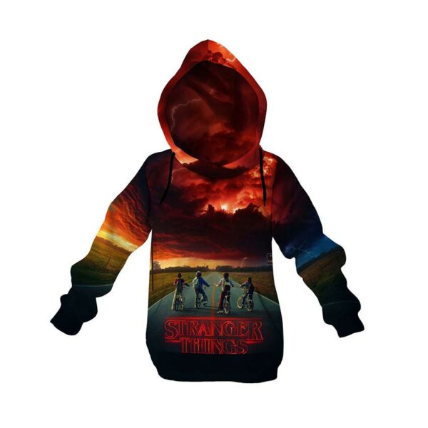 Худи детское с принтом «Очень странные дела. Сильная команда. Stranger Things. Strong team»