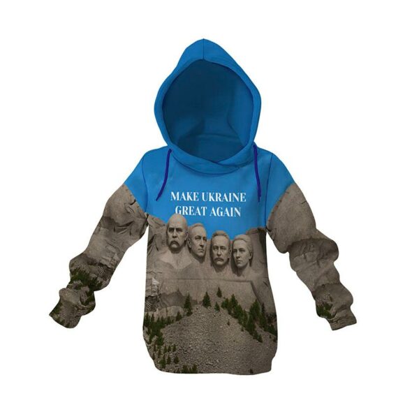 Худи детское с принтом «Герои Нации. Рашмор. Heroes of the Nation. Rushmore. Make Ukraine Great Again»