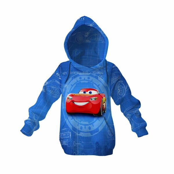 Худи детское с принтом «Тачки. Молния на старте. Cars. Lightning on Track»
