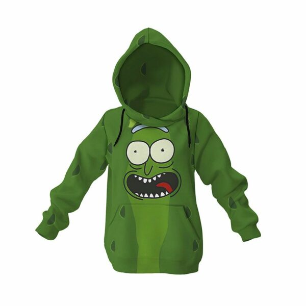 Худі дитяче з принтом «Огірок Рік. Rick and Morty»