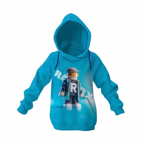 Худи детское с принтом «Роблокс. Виртуальный мир. Roblox. Virtual world»