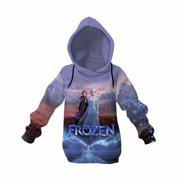 Худі дитяче з принтом «Крижане серце. Сестри Еренделу. Frozen. Arendelle Sisters»