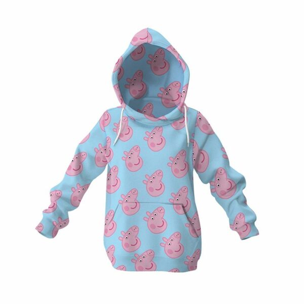 Худі дитяче з принтом «Свинка Пеппа. Патерн. Peppa Pig. Pattern»