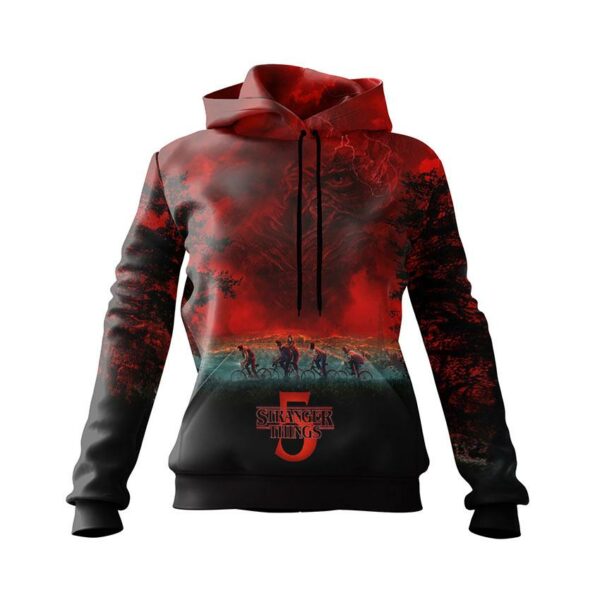 Худи женское с принтом «Очень странные дела. Последнее приключение. Stranger Things. Last Adventure»