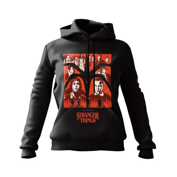 Худи женское с принтом «Очень странные дела. Темный мир. Stranger Things. Dark World»