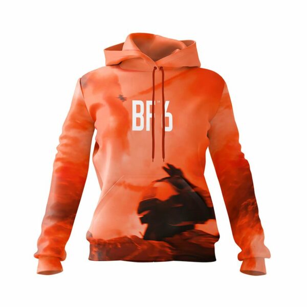 Худи женское с принтом «Бателфилд 6. Боевое небо. Battlefield 6. Battle Sky»