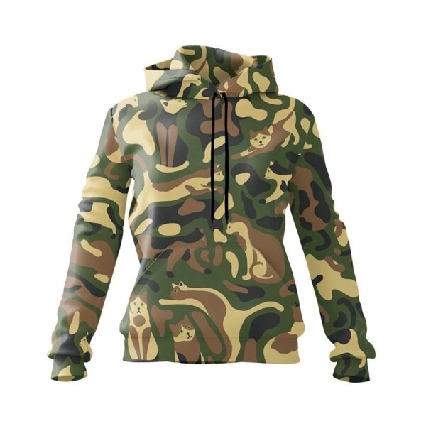 Худі жіноче з принтом «Котяча абстракція. Cat abstraction»