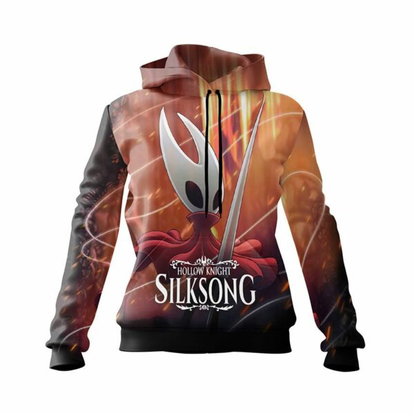 Худи женское с принтом «Маленький рыцарь. Little knight. Hollow Knight: Silksong»