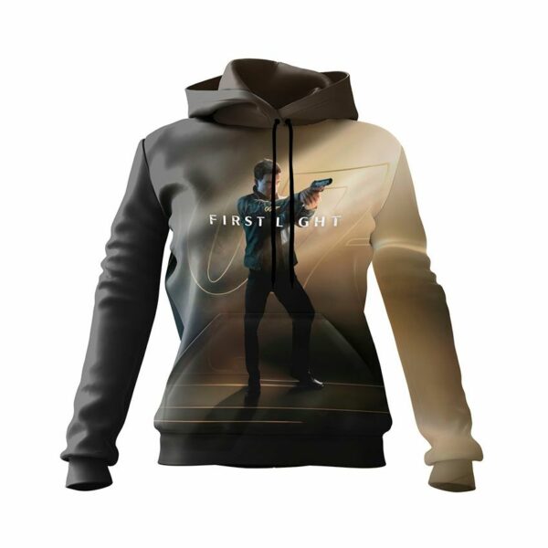 Худі жіноче з принтом «Агент 007. Перше світло. Гра. Джеймс Бонд. Agent 007. First light. Game. James Bond»