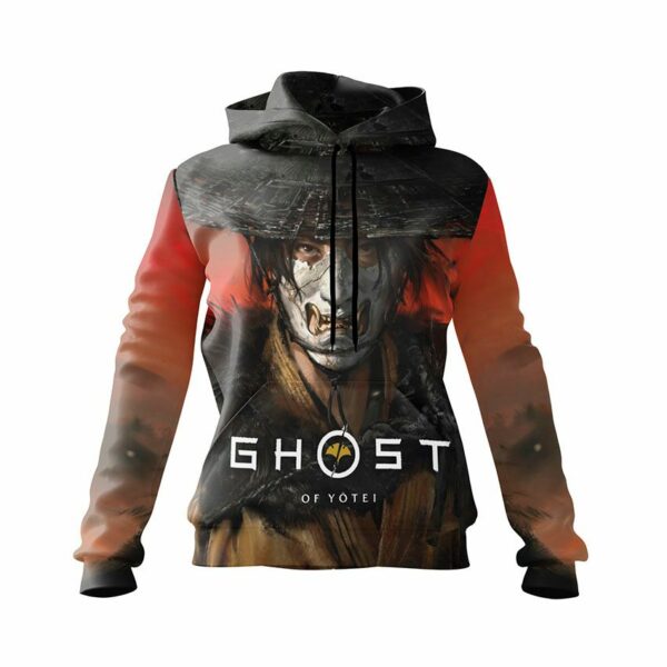 Худі жіноче з принтом «Привид Йотей. Дух битви. Ghost of Yotei. Spirit of Battle»