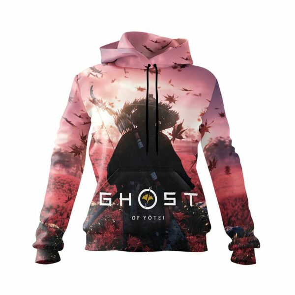 Худи женское с принтом «Призрак Йотей. Путь чести. Ghost of Yotei. Path of Honor»