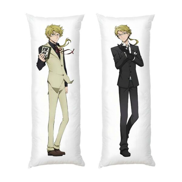 Дакимакура подушка для объятий «Доппо Куникида. Бродячие псы: Литературные гении. Doppo Kunikida. Bungo Stray Dogs»