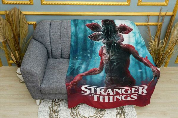 Плед «Очень странные дела. Демогоргон. Stranger Things. Demogorgon»