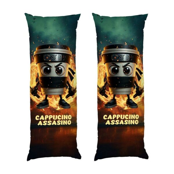 Дакімакура подушка для обіймів «Капучіно-Асасіно. Вогонь сили. Cappuccino Assassino. Fire of power»