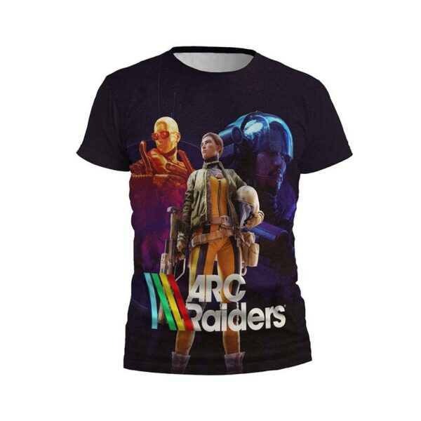 Футболка мужская спортивная с принтом «ARC Raiders. Охотники из будущего. Hunters of the future»